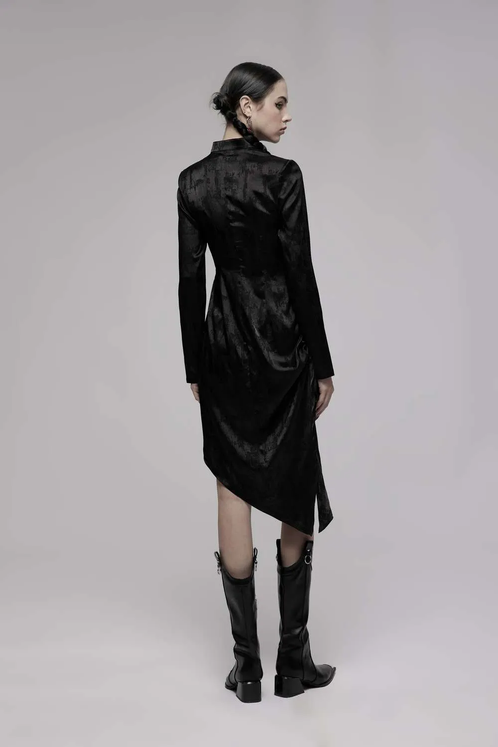 Punk Rave - Pointed Hem Cheongsam Collar Dress OPQ-1205LQF | Dark Ages